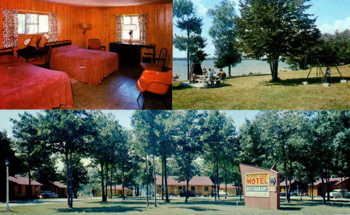 Parker House Motel & Restaurant - Old Postcard (newer photo)